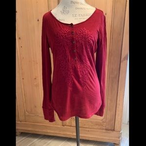 Lucky Brand embroidered shirt